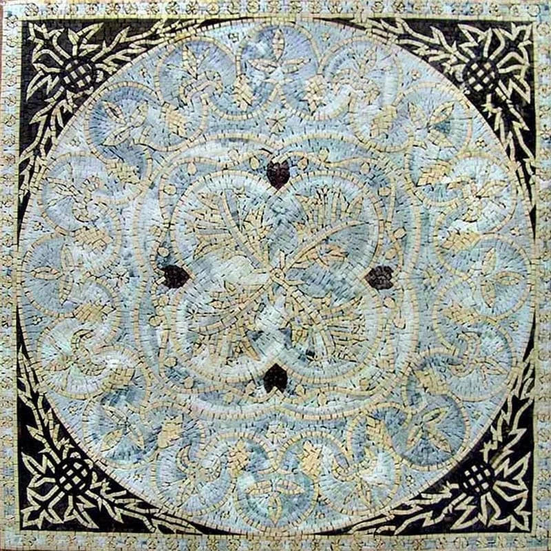 Mosaico floral artesanal - Hada