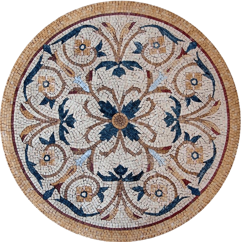 Medalhão Botânico - Mosaico Aeliana