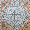 Botanische Mosaikplatte - Hadi Grey