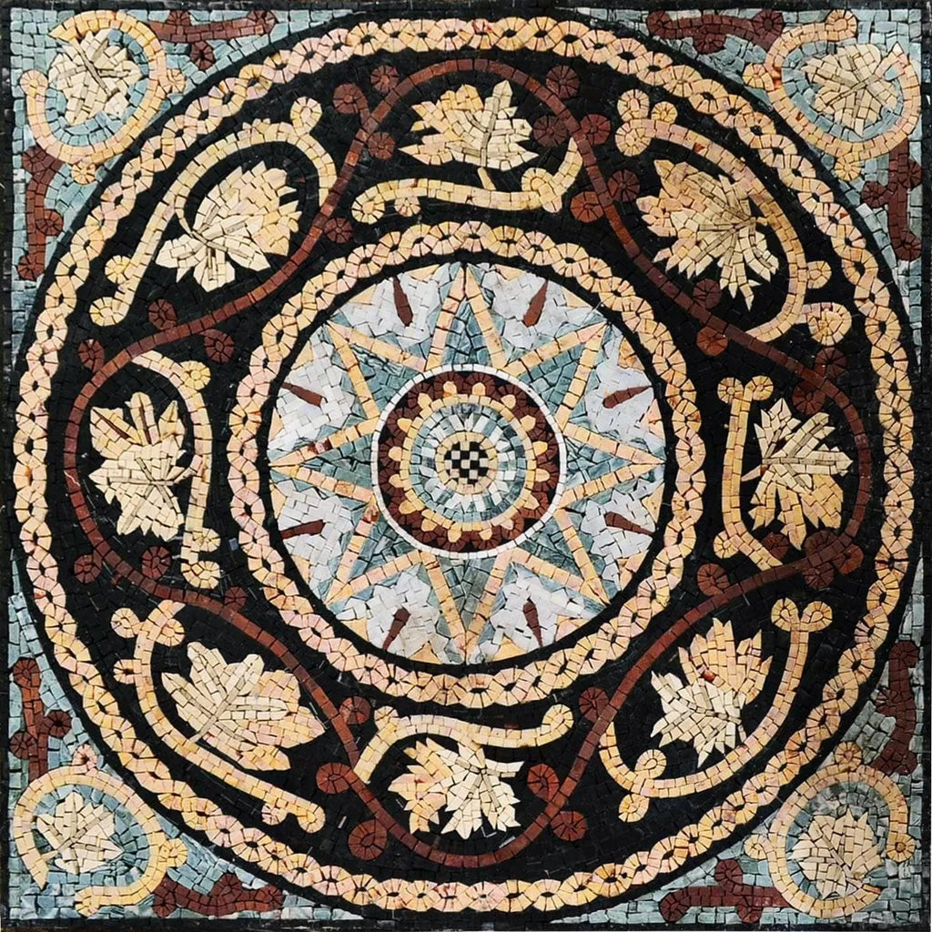 Mosaico Romano Botánico - Fragmento