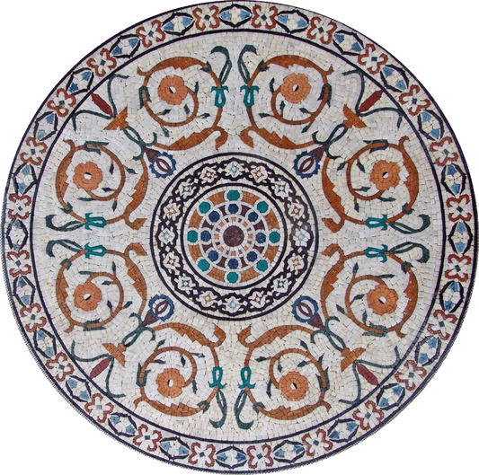 Circular Flower Mosaic - Felicity