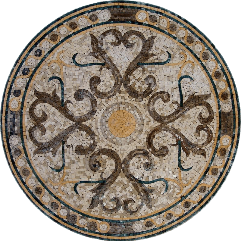 Mosaico Geométrico Circular - Faruk