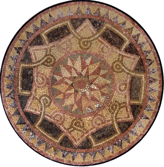 Circular Geometric Mosaic - Sabrina