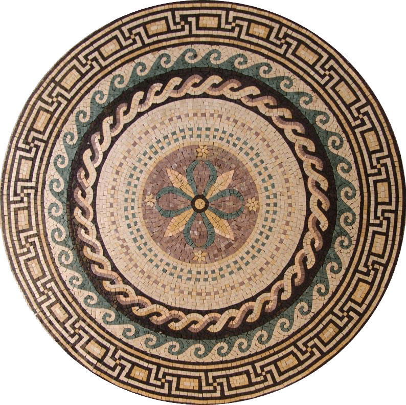 Circular Greco-Roman Mosaic - Taavi
