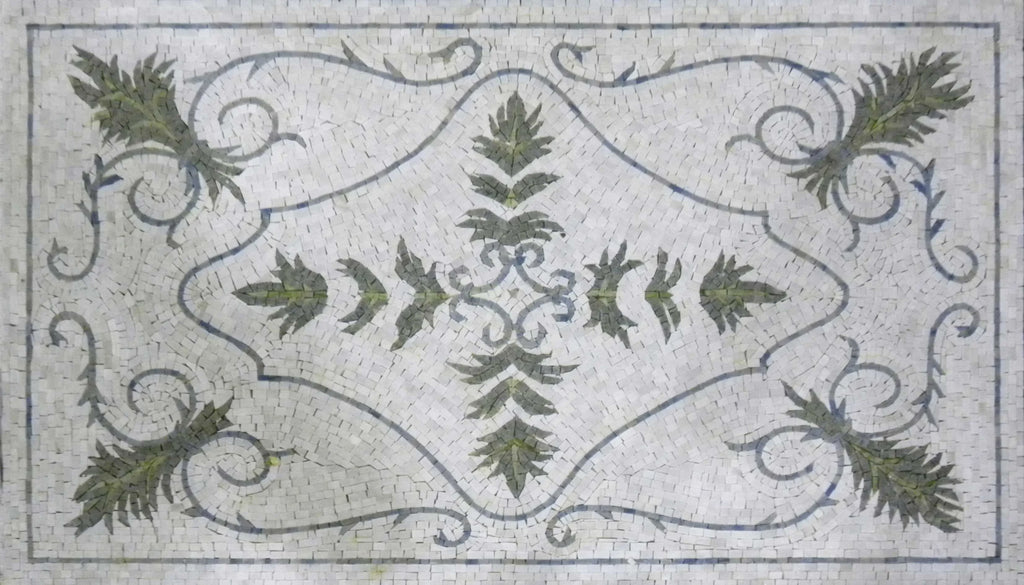 Alfombra Decorativa Palmeta Mosaico - Omar
