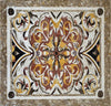 Mosaico geométrico floral elegantemente diseñado