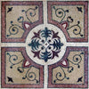 Floral Marble Mosaic - Crossed Vinia