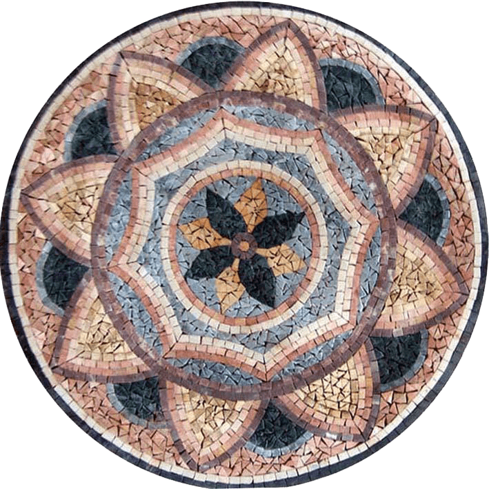 Medallón Floral - Mosaico Azhar