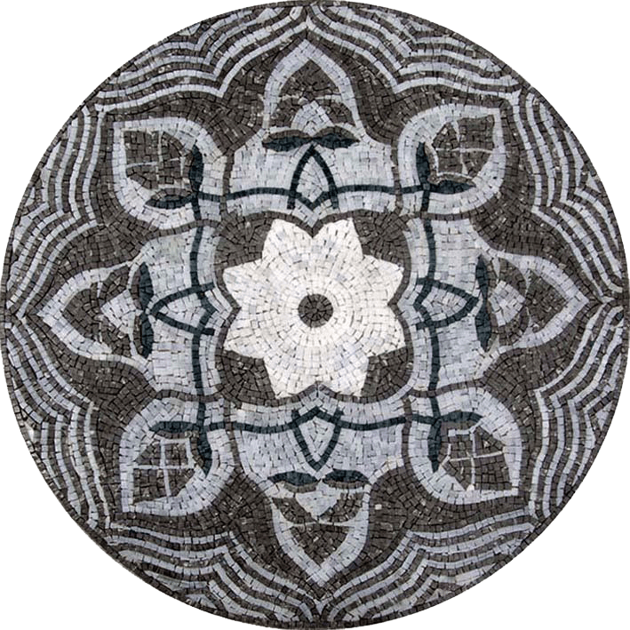 Medallón Floral - Mosaico Dalya