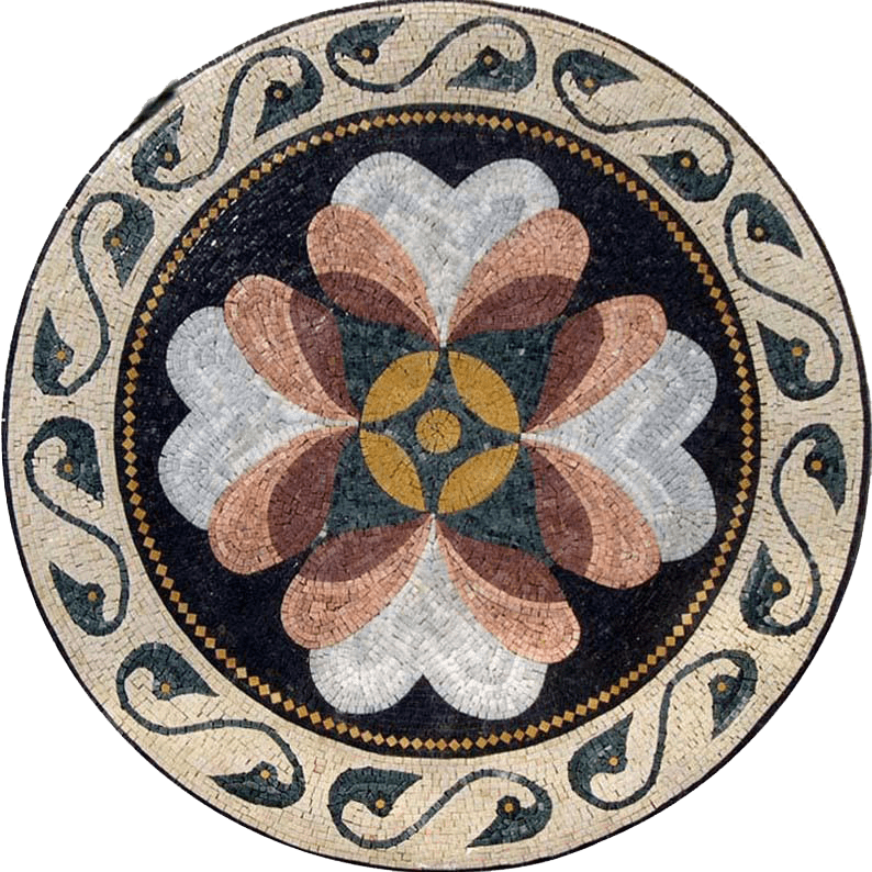 Mosaico Medalhão Floral - Blume