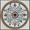 Painel de arte em mosaico floral - Camille