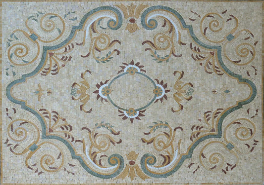 Floral Mosaic Rug - Maia Rectangular