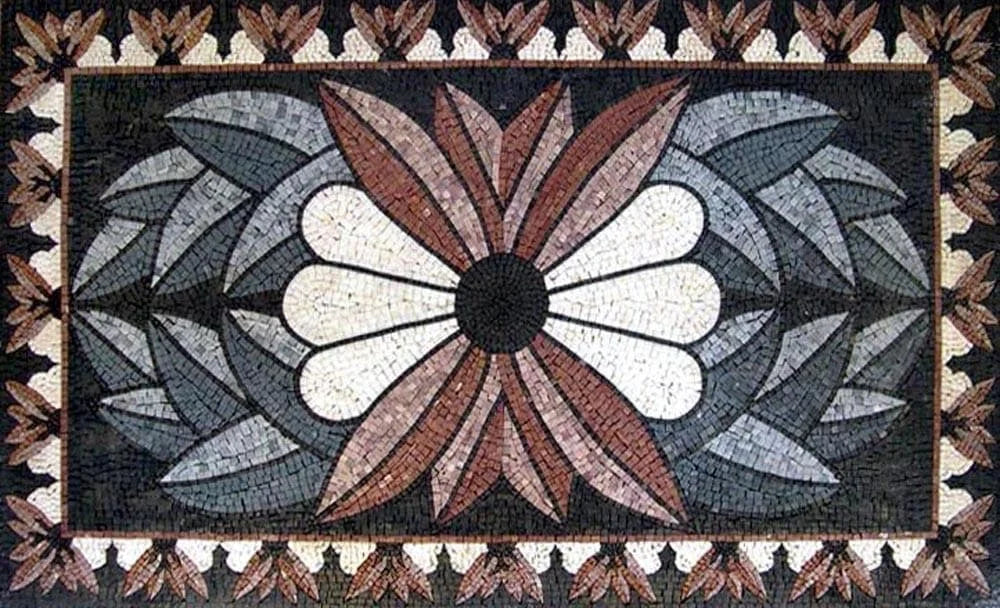 Tapete Mosaico Floral