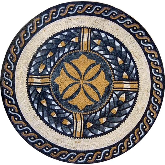 Floral Roman Mosaic Art - Lilia