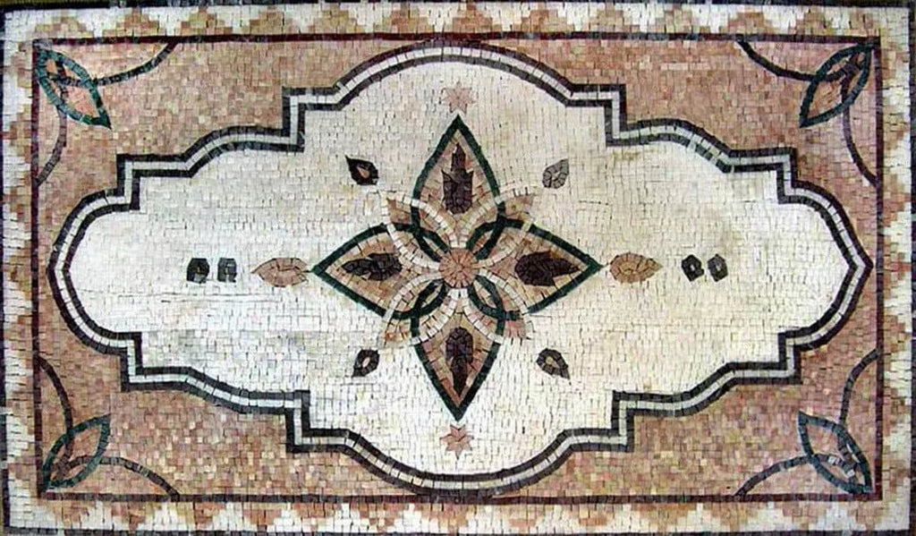Mosaico de chão de flores - Parisa