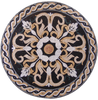 Opera d'arte con medaglione di fiori - Mosaico di Giacinto II
