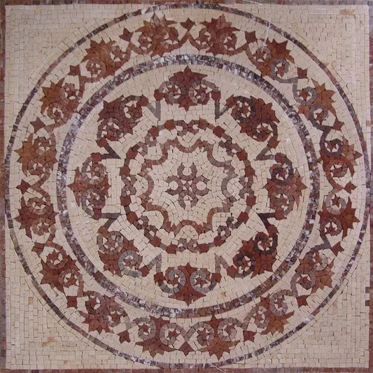 Flower Mosaic Art Tile - Galina