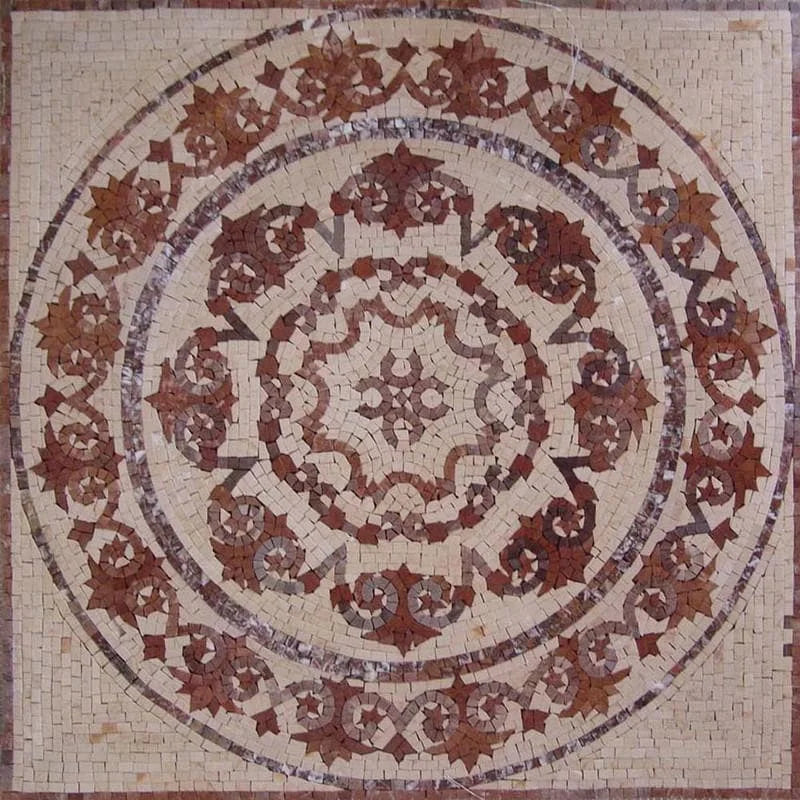 Flower Mosaic Art Tile - Galina