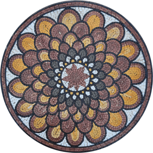Flower Mosaic Medallion - Amapola