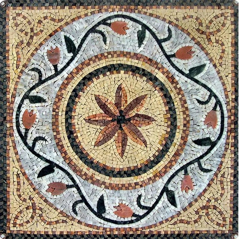 Cuadrado Mosaico Flor - Ella