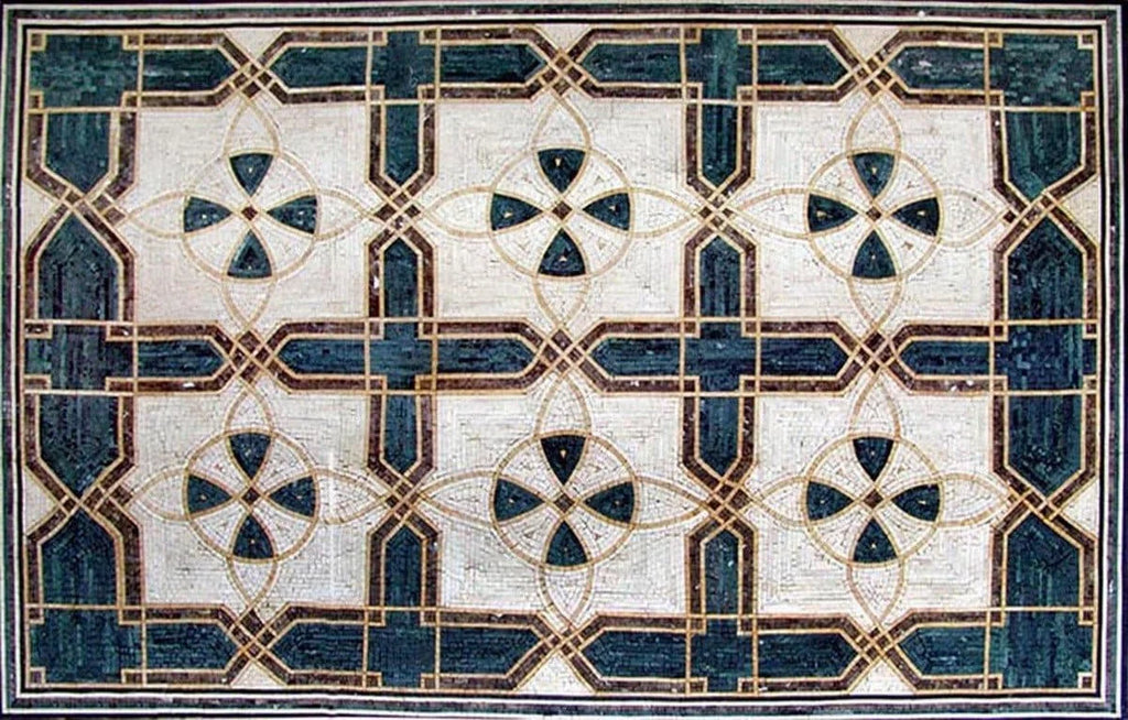 Geometric Floor Mosaic - Kai II
