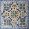 Quadrado Floral Geométrico - Mosaico Cipriano