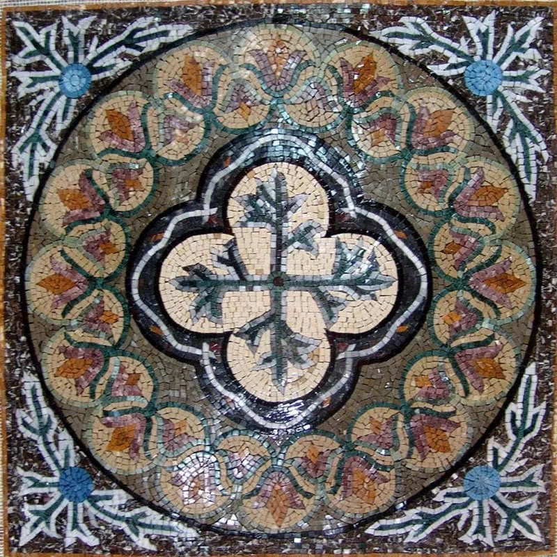 Mosaico Flor Geométrica - Gloria