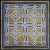 Mosaicos geométricos de mármore