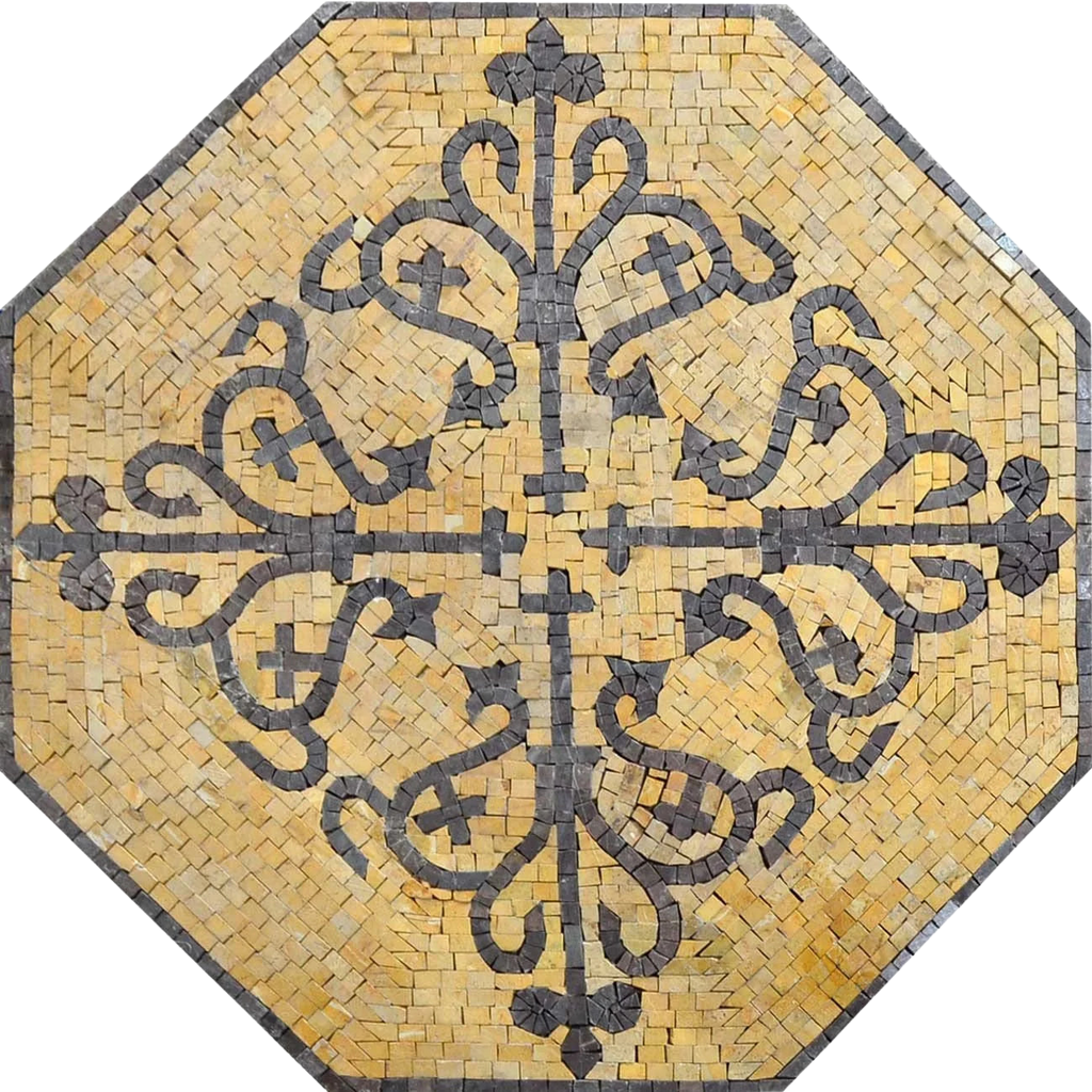 Padrão de Octógono Geométrico - Lilla ||| mosaico