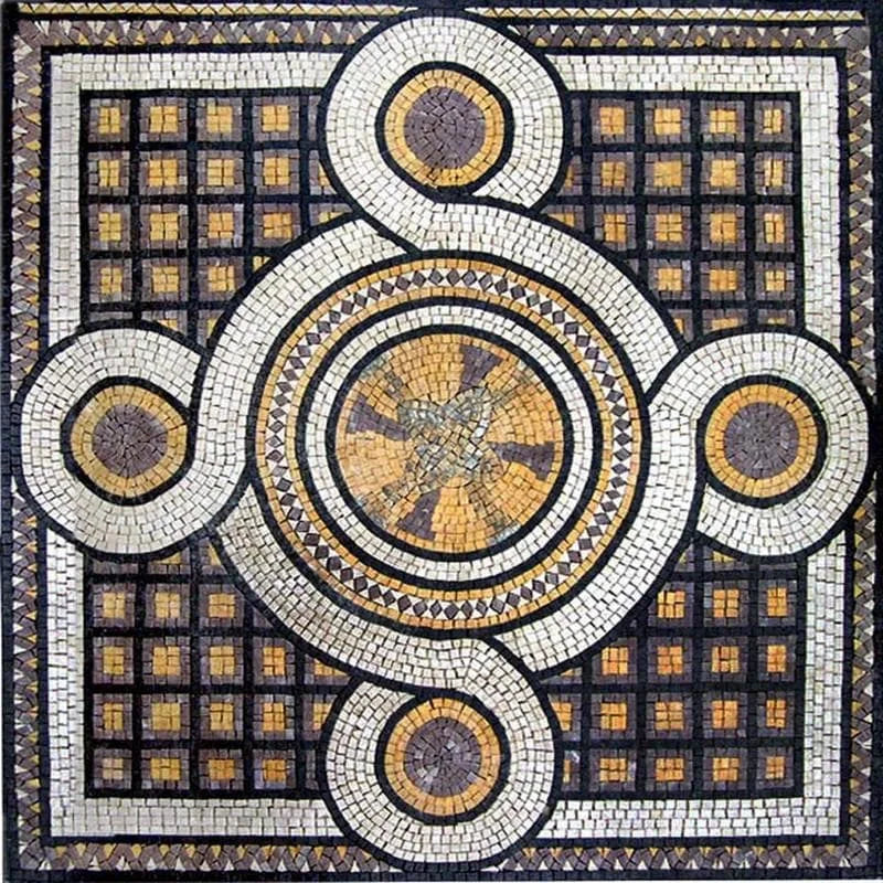 Mosaico di motivi geometrici