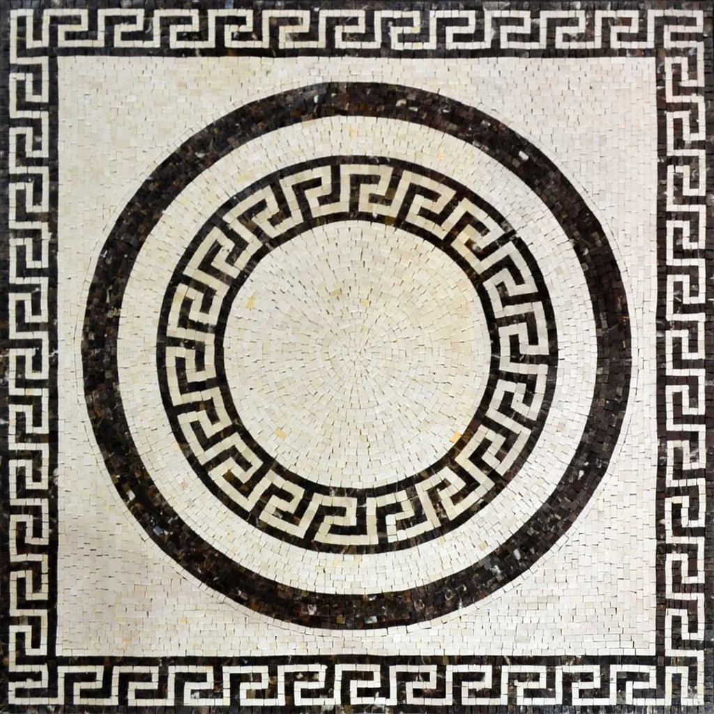 Greco-Roman Art Mosaic - Achilles
