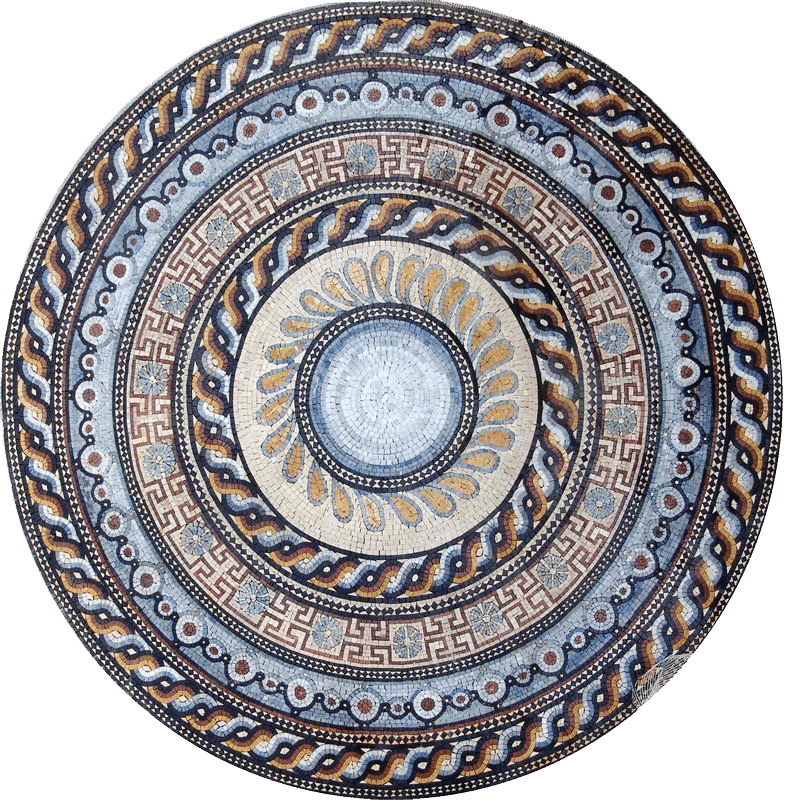 Greco-Roman Floral Medallion - Gael | Geometric | Mozaico
