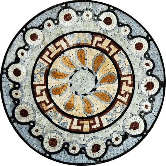 Mosaico floral greco-romano - Gael