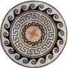 Medaglione greco-romano - Mosaico di Atena II