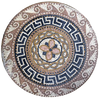 Medalhão Greco-Romano - Mosaico Atena III
