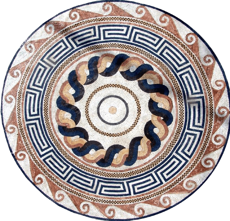Azulejo de arte mosaico grecorromano - Galene