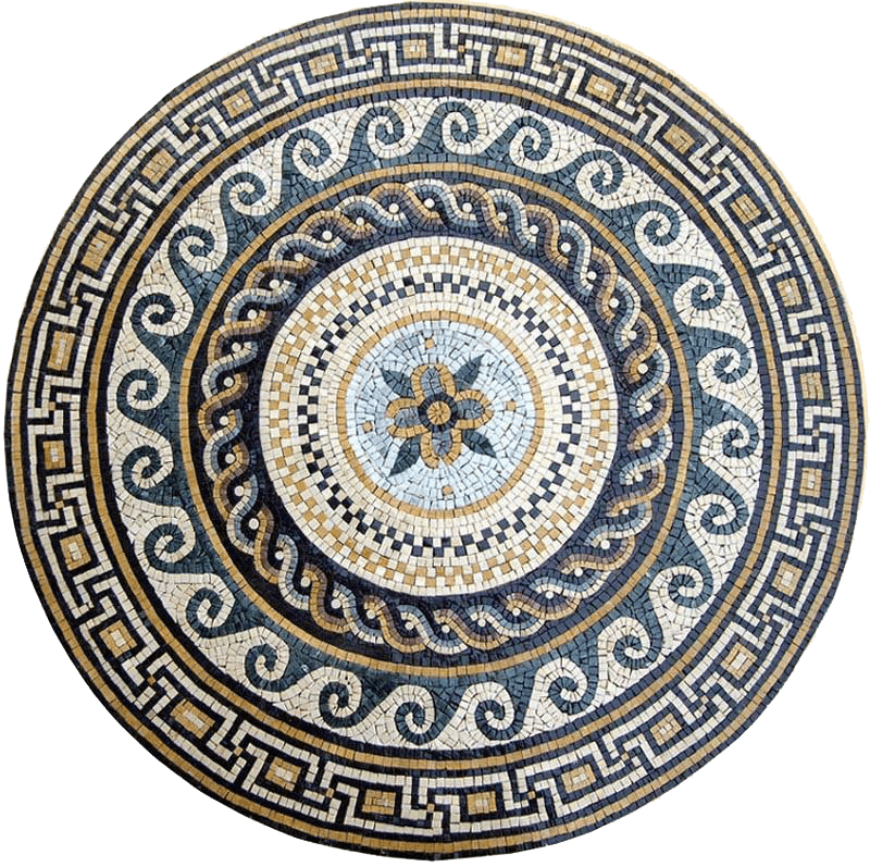 Aelius II - Greco-Roman Mosaic Medallion