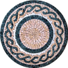Marmo tagliato a mano - Mosaico ghirlanda di Afrodite