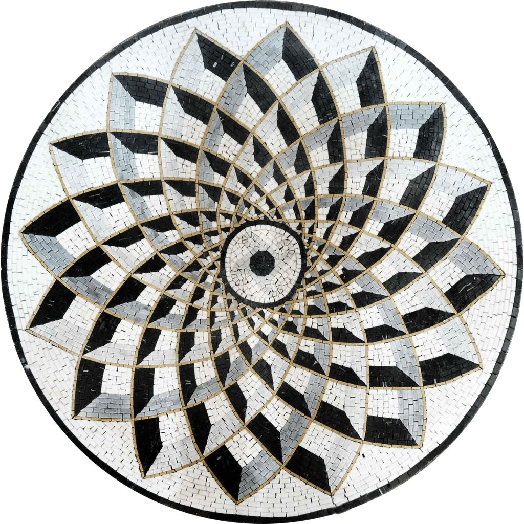 Pinto ll - Handgefertigtes Mosaik-Medaillon