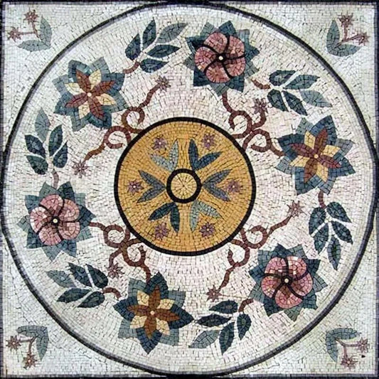 Marble Flower Mosaic - Helena