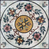 Mosaico de flores de mármol - Helena