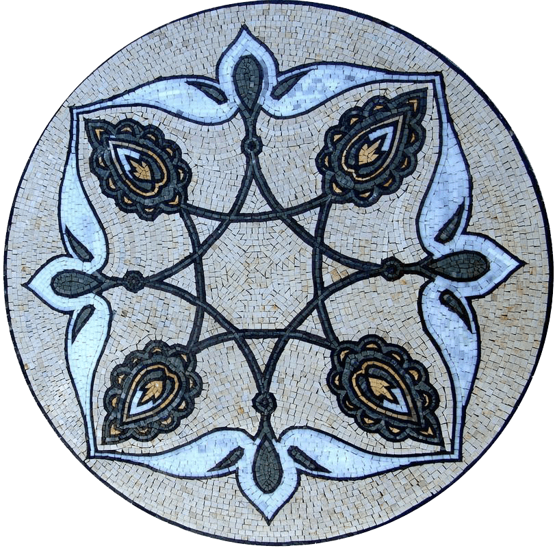Mosaico de Mármol Rondure - Leona