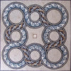 Mosaico Romano em Mármore - August Grey