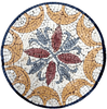 Marble Stone Medallion - Tulip Petals Mosaic