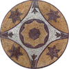 Azulejo Medalhão Artístico - Mosaico Flor Estrela