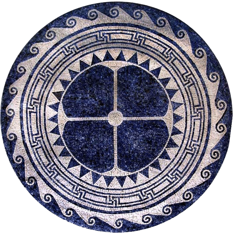 Medallion Marble Mosaic- Marina