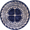 Medaglione in mosaico di marmo- Marina