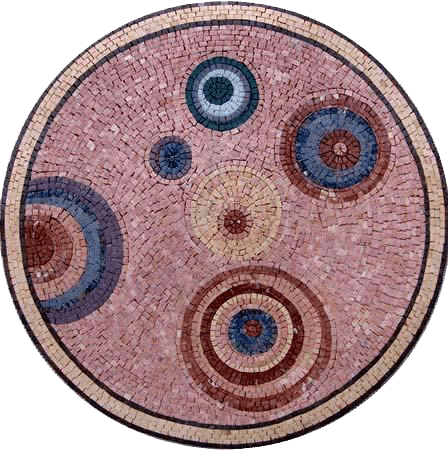 Arte em mosaico de medalhão