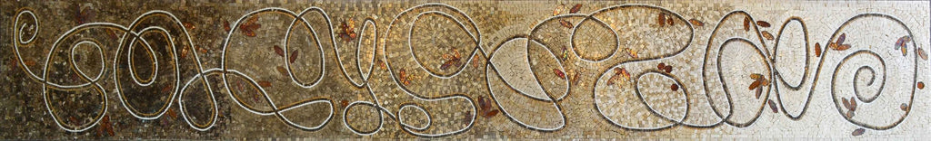 Borde de mosaico - Remolino