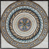 Acento de medallón de mosaico - Damli